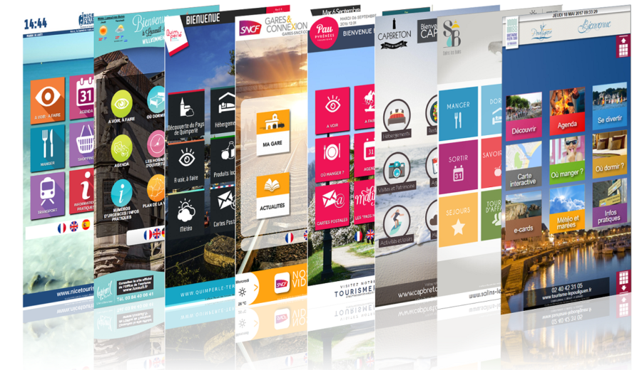 Applications pour bornes interactives