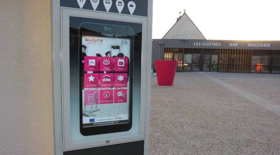 Application de la borne tactile de Bressuire