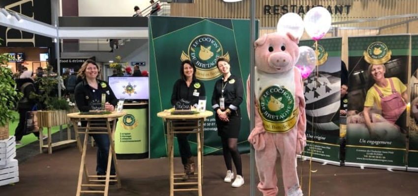 Le stand numérique du Cochon de Bretagne au salon de l'Agriculture 2020