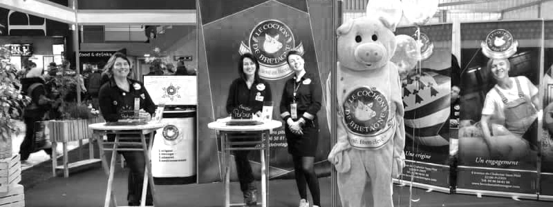 Le stand numérique du Cochon de Bretagne au salon de l'Agriculture 2020