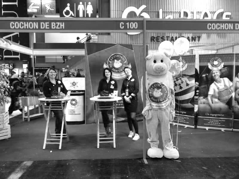 Le stand numérique du Cochon de Bretagne au salon de l'Agriculture 2020