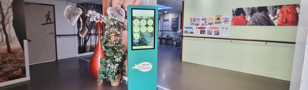 Borne d'accueil EHPAD Village du Porhoet